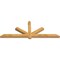 Ekena Millwork Kennewick Rough Sawn Timber Gable Bracket, Western Red Cedar, 84"W x 31"H x 4"D x 4"F, 9/12 Pitch GBW084X31X0404KEN00RWR - alternate 5